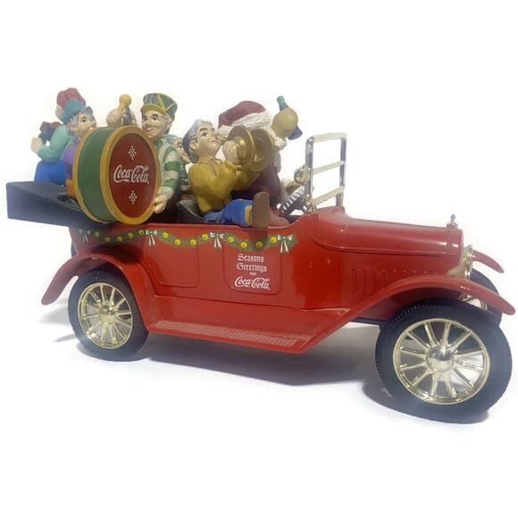 Coca Cola Holiday Touring Car With Santa and Elves Christmas Decor 1998 - Picture 6 of 12